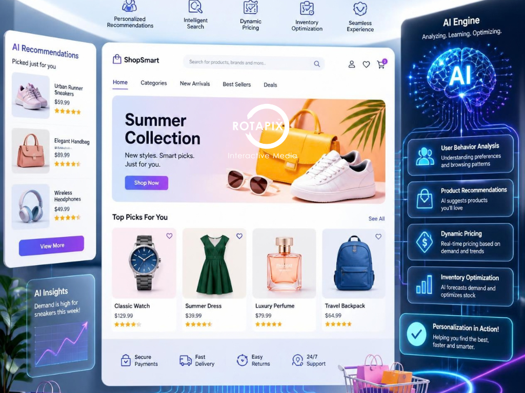 AI ecommerce integration using structured product data